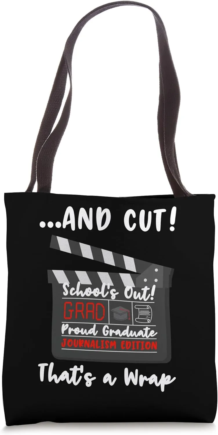 Journalism Degree College Graduation Film Clapper Funny Tote Bag