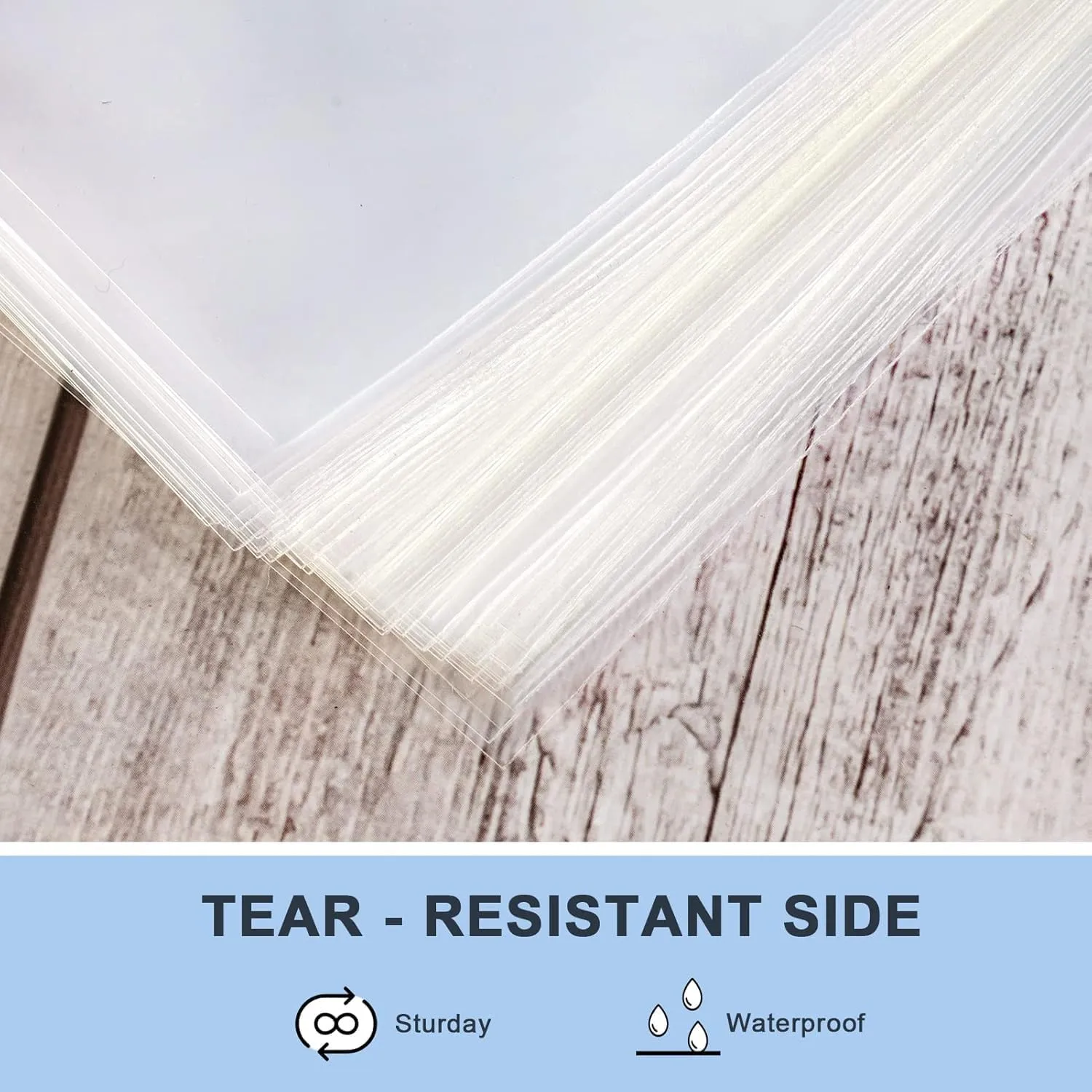 joybest 1000 Pcs - 5 x 5 Inch Clear Resealable Cellophane Bags Self Sealing Cello Plastic Poly Bag