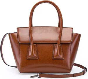 JSEIAJB Handbag Women's Large Capacity Leather Sigle Shoulder Tote Bag Daily Work Cross-body Wing Bag