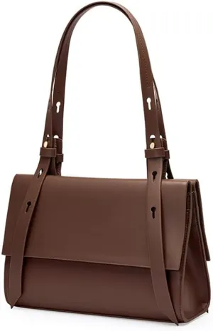 JSEIAJB Sigle Shoulder Bag Ladies Spring Popular This Year Tote Cross Body Bag Deep Coffee Color Atmosphere