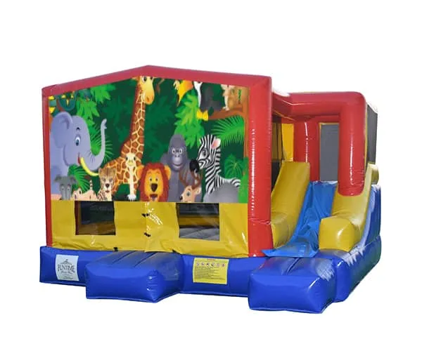 Jungle Small External Slide Jumping Castle