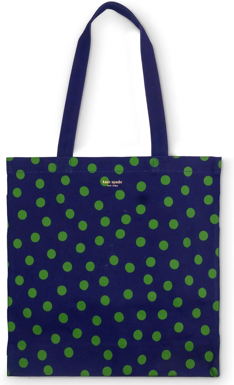 kate spade new york Cute Canvas Tote Bag for Women, Canvas Beach Bag, Tote with Pocket, Sonnet Dot