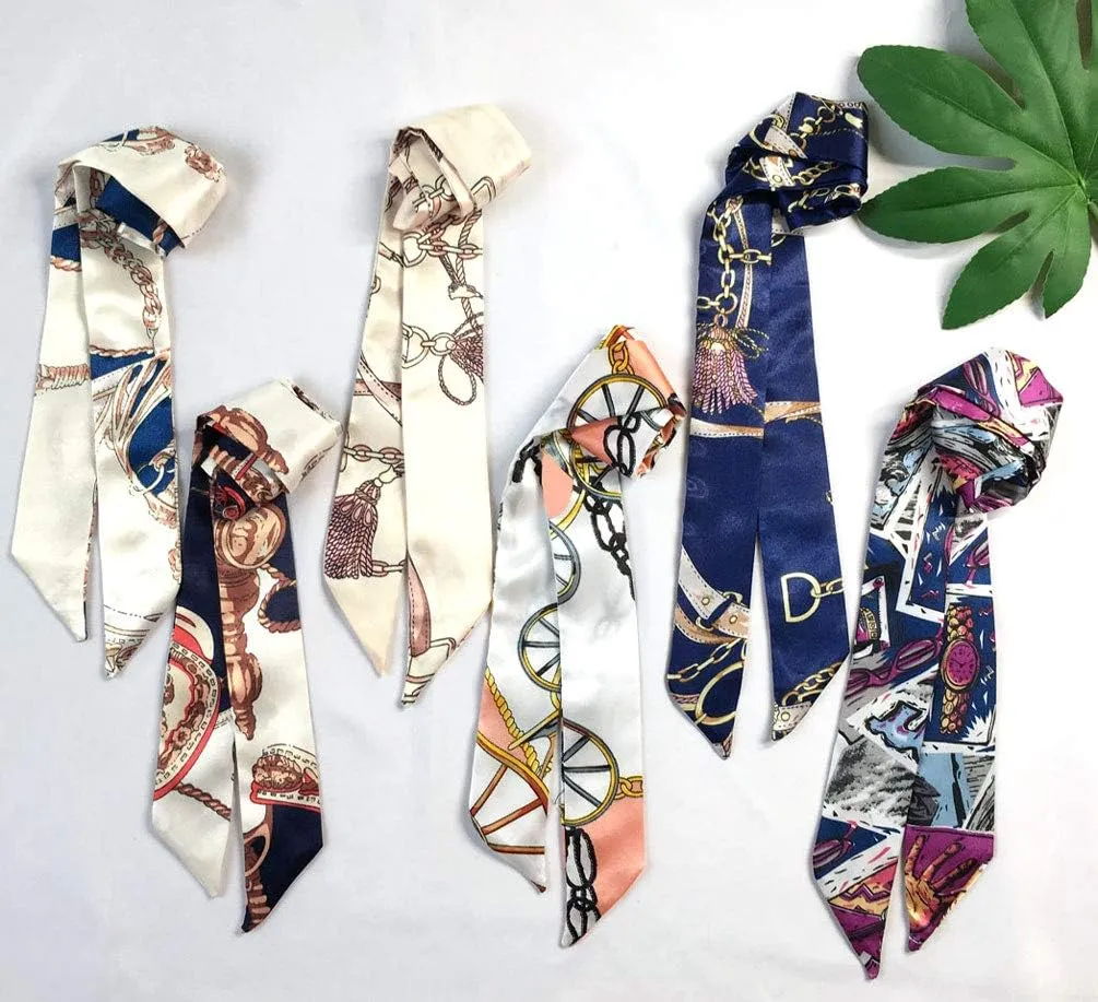 kcctoo 2/6/10Pack Scarf Bags for Women Handbag Scarfs Band Hair Neck Scarves Fashion Gifts