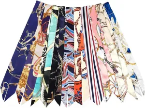 kcctoo 2/6/10Pack Scarf Bags for Women Handbag Scarfs Band Hair Neck Scarves Fashion Gifts
