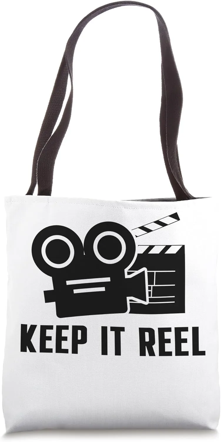 Keep It Reel Funny Movie Director Film Camera Filmmaker Tote Bag