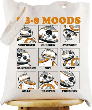 KEYCHIN Bb8 Moods Tote Bag Star Movie Fans Gifts Bb8 Robot Shoulder Bag War Bb8 Merchandise