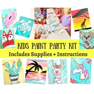 Kids Paint Party Kit & Party Favor