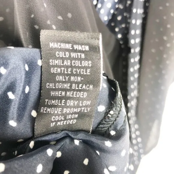 Kinder Aggugini for Impulse Open-Back Polka Dot Romper. Black/Blue/White. Size 8
