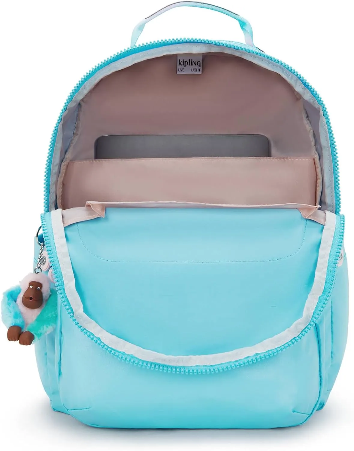 Kipling Women's Seoul 15" Laptop Backpack, Durable, Roomy with Padded Shoulder Straps, Built-In Protective Sleeve