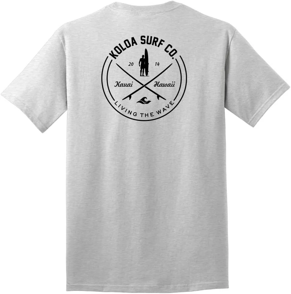 Koloa Surf Looking for Waves Logo Heavy Cotton Tees in Reg, Big and Tall