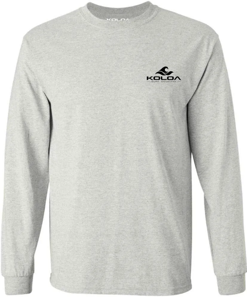 Koloa Surf Mens San Onofre Logo Long Sleeve Heavy Cotton Tee - Reg, Big and Tall