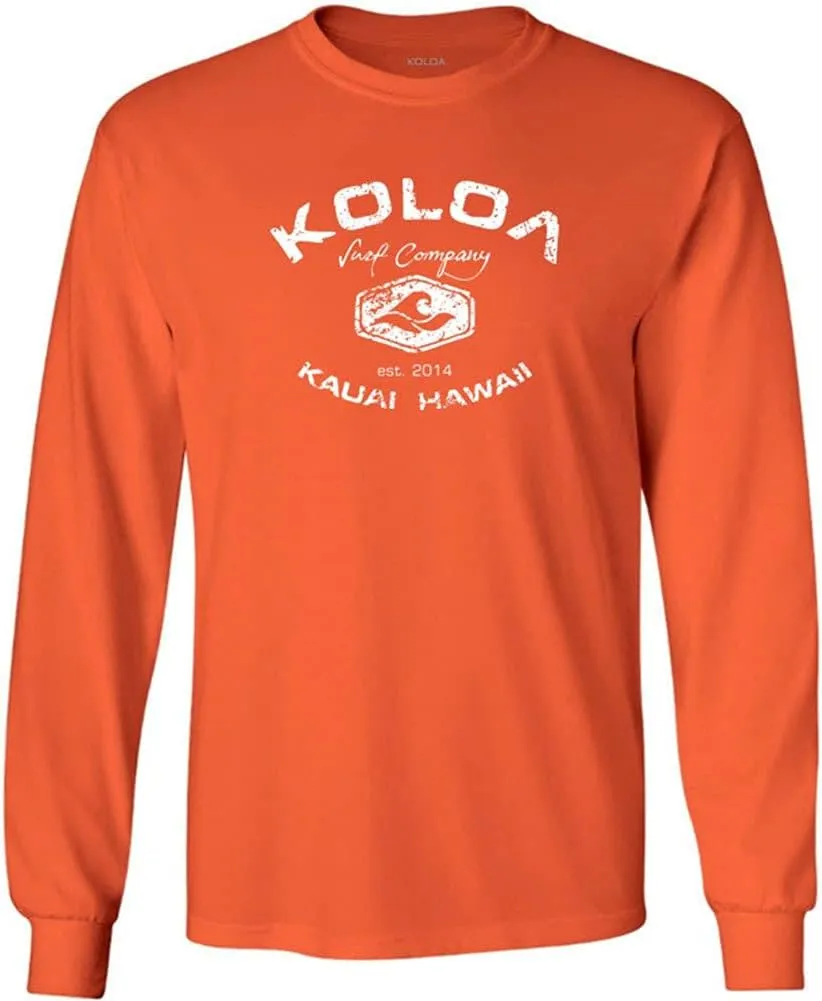 Koloa Surf Vintage Logo Heavy Cotton Long Sleeve T-Shirts in Regular, Big & Tall