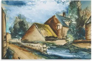 KoovDem Maurice De Vlaminck Artistic Work Canvas Wall Art Poster For Aesthetic 60Pictures For Living Room Bedroom Decor,Poster For Office Decor Living Room Bedroom 08x12inch(20x30cm)
