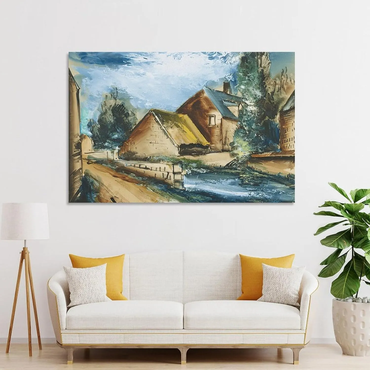 KoovDem Maurice De Vlaminck Artistic Work Canvas Wall Art Poster For Aesthetic 60Pictures For Living Room Bedroom Decor,Poster For Office Decor Living Room Bedroom 08x12inch(20x30cm)