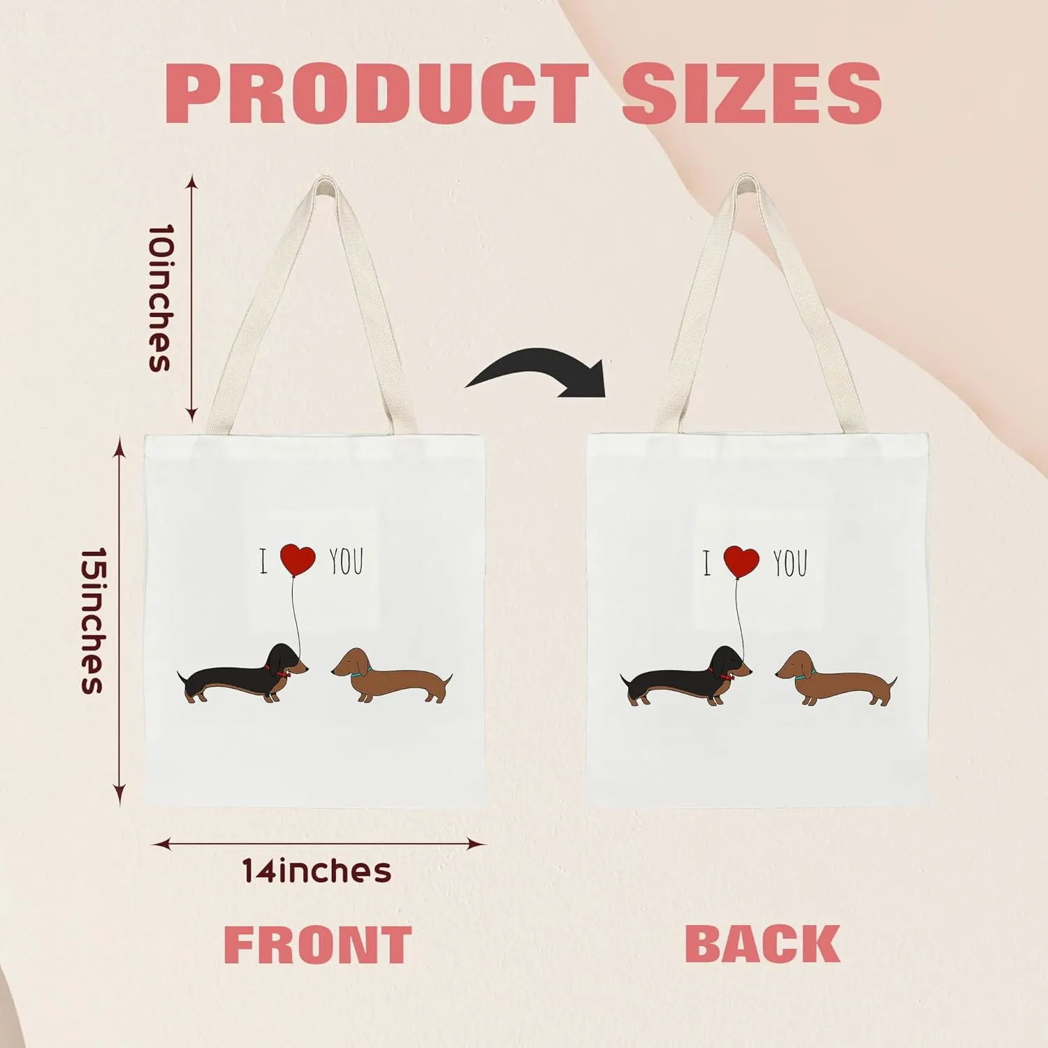 Kunlisa Cute Cow Canvas Tote Bag, Gifts for Girls & Women Lovers
