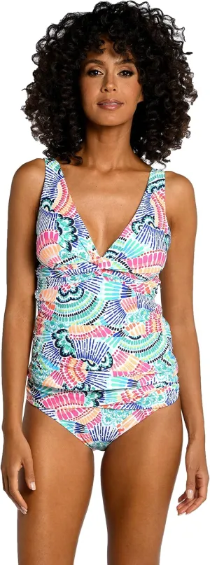 La Blanca Women's Over The Shoulder Tankini Swimsuit Top