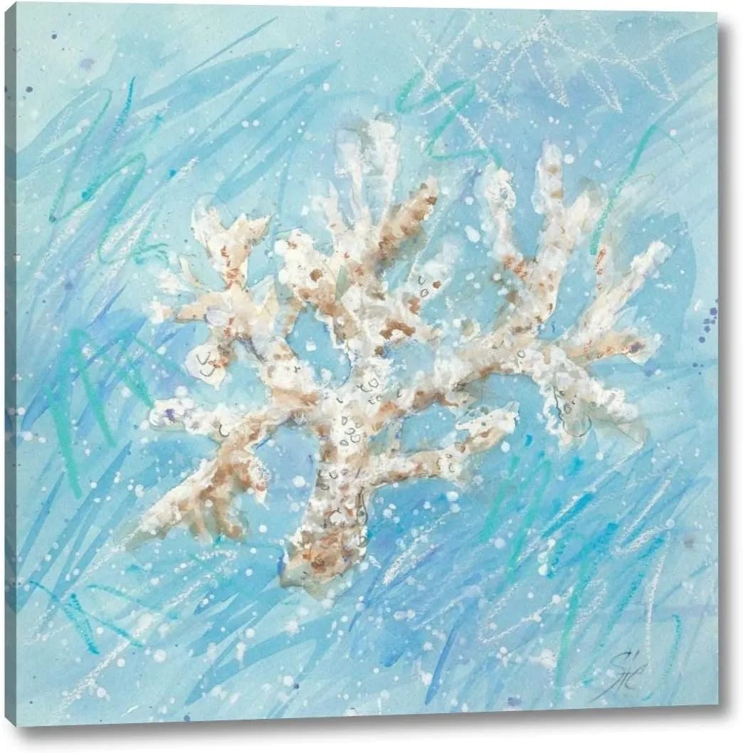 La Mer B by Jerry Sic - 24" x 24" Canvas Art Print Gallery Wrapped - Ready to Hang