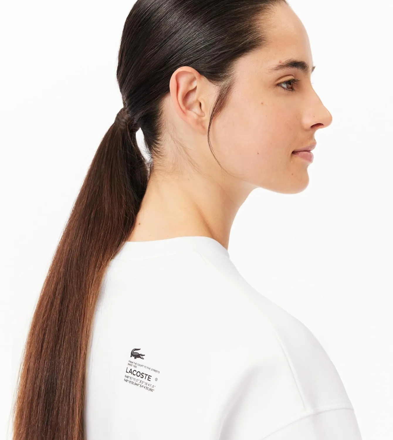 Lacoste Women's Back Print Oversized Sweatshirt