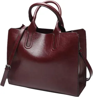 Ladies Shoulder Bag Fashion Solid Color Vintage Zipper Large Capacity Shoulder Handbag Womens Shoulder Bags (RD2, One Size)