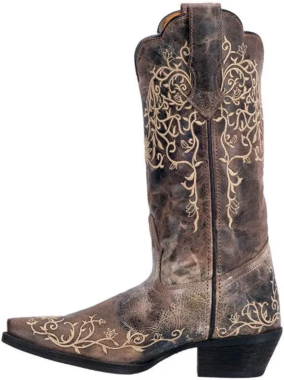 Laredo Dan Post No More Drama Red Womens Western Boots 3125