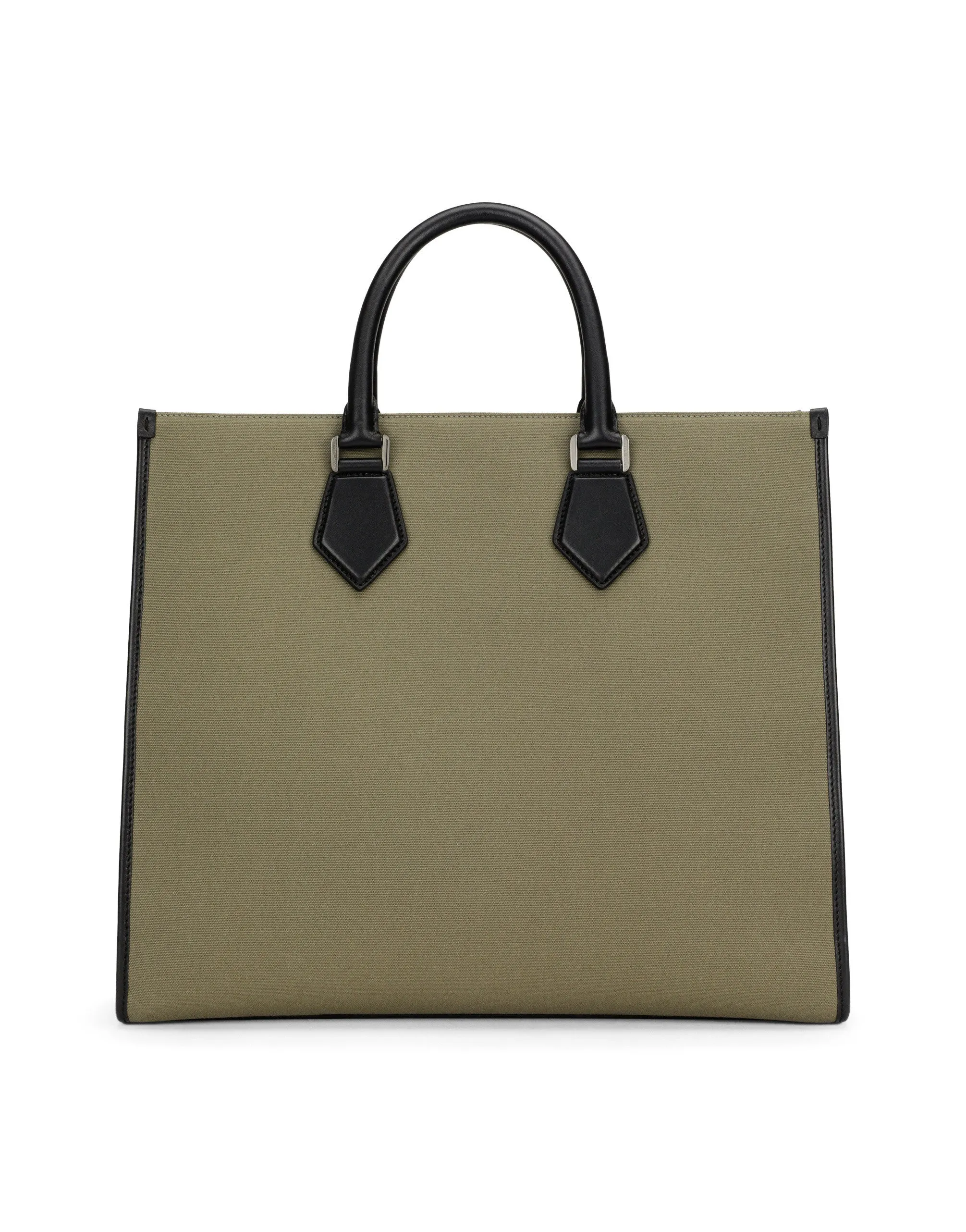 Large canvas shopper with logo