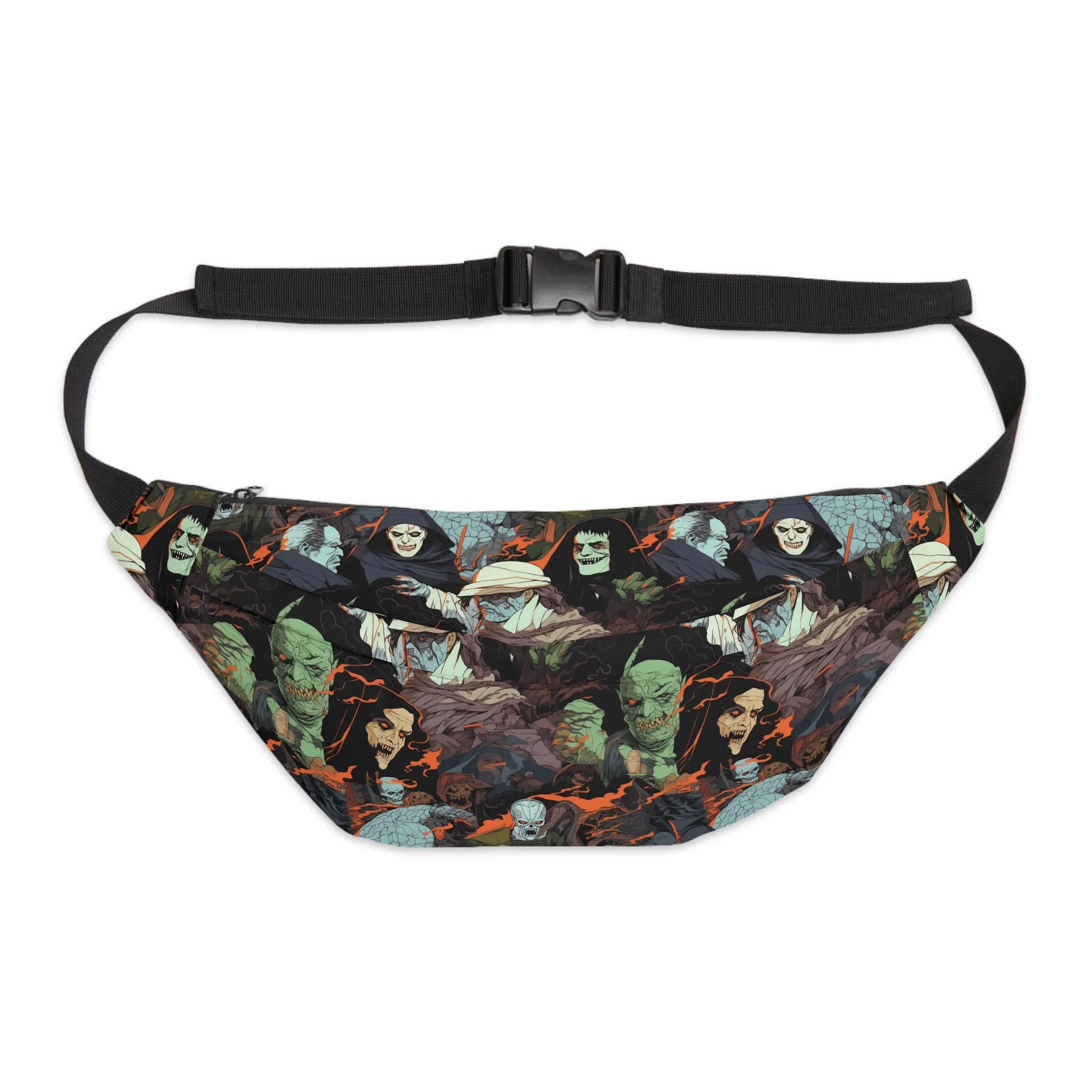 Large Fanny Pack/Bum Bag - Spooky Monsters Anime Alpha