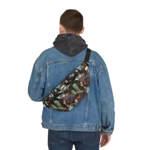 Large Fanny Pack/Bum Bag - Spooky Monsters Anime Alpha