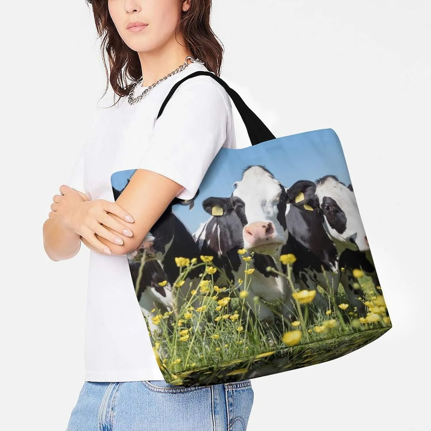 Large Tote Top Handle Bag, Shopping Handbag Big Polyester Shoulder Hand Bags