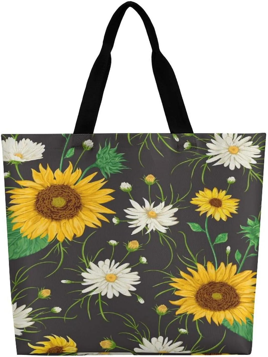 Large Tote Top Handle Bag, Shopping Handbag Big Polyester Shoulder Hand Bags