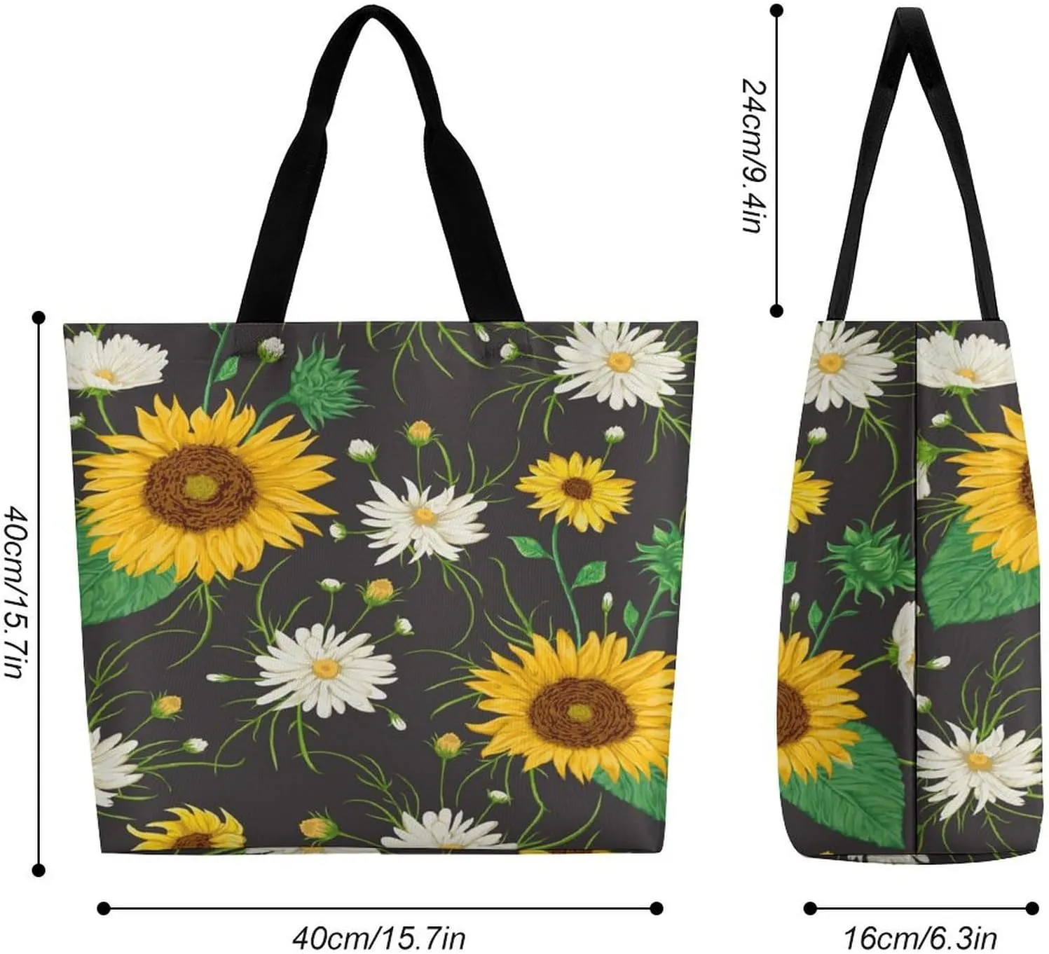 Large Tote Top Handle Bag, Shopping Handbag Big Polyester Shoulder Hand Bags