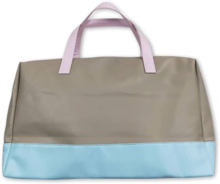 Leather Adventure Embroidery Lightweight Sport Duffle Bag