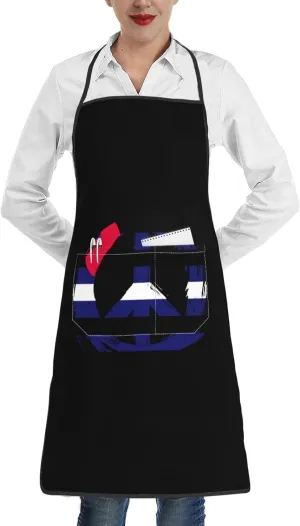 Leather Pride Flag Peace LGBTQ Fashionable Aprons Upgrade Your Cooking Experience
