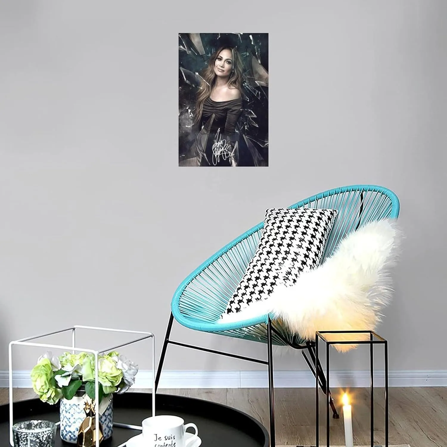 LIFCOZY Jennifer Lopez (2) Canvas Poster Wall Art Decor Print Picture Paintings for Living Room Bedroom Decoration Unframe-style 20x30inch(50x75cm)