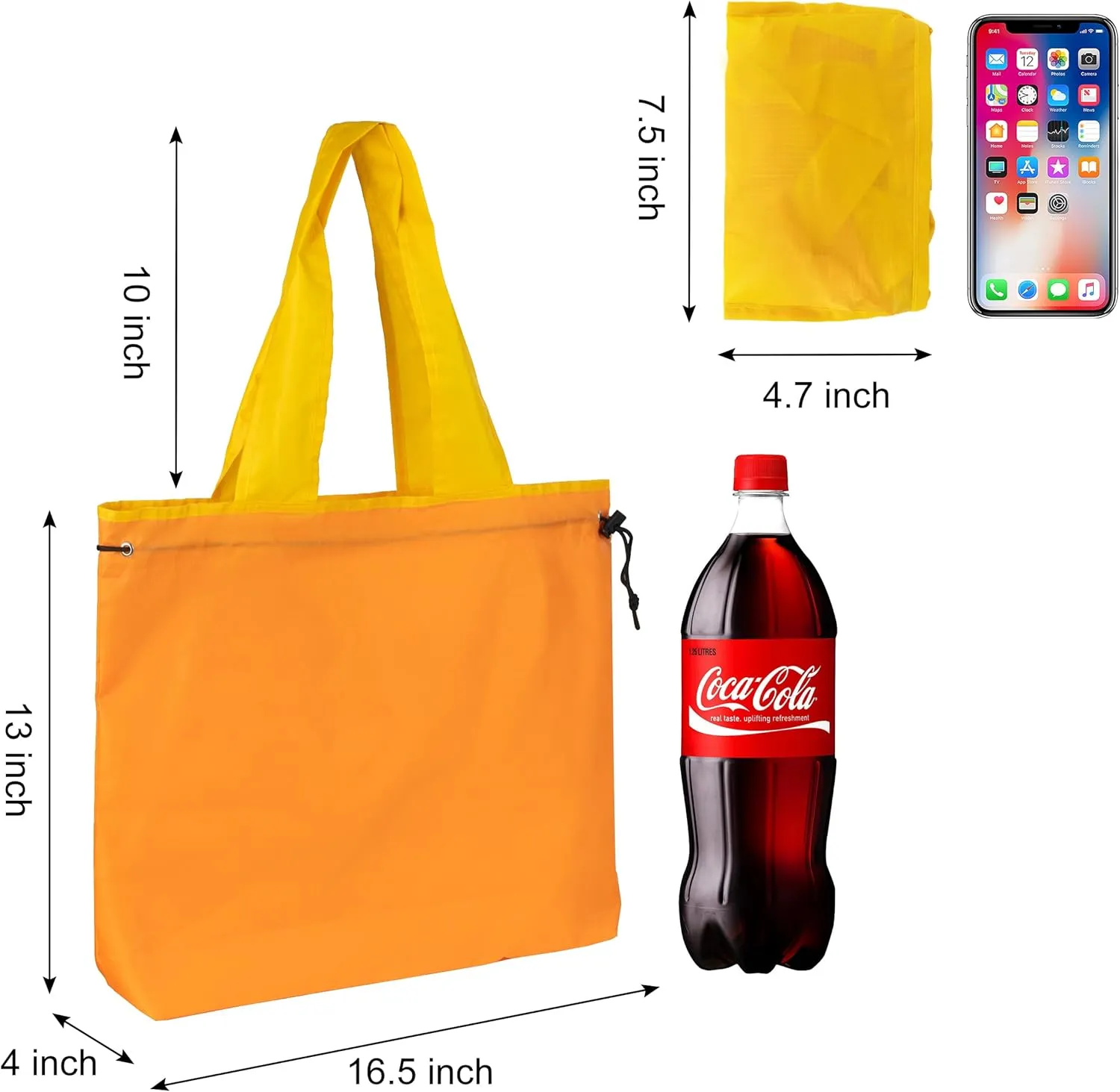 Lily queen Reusable Grocery Bags Colorful Washable Foldable Shopping Tote Bag Lightweight 2pcs