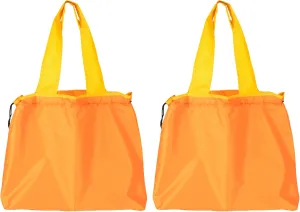 Lily queen Reusable Grocery Bags Colorful Washable Foldable Shopping Tote Bag Lightweight 2pcs