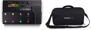 Line 6 POD Go Guitar Multi-Effects Pedal (Black) and Shoulder Bag