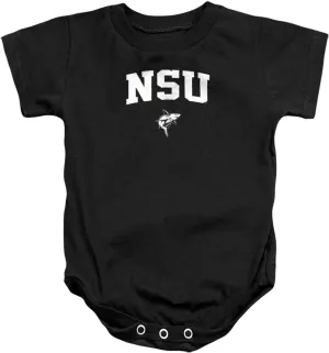 LOGOVISION Nova Southeastern University One Color Arched Unisex Infant Snap Suit for Baby