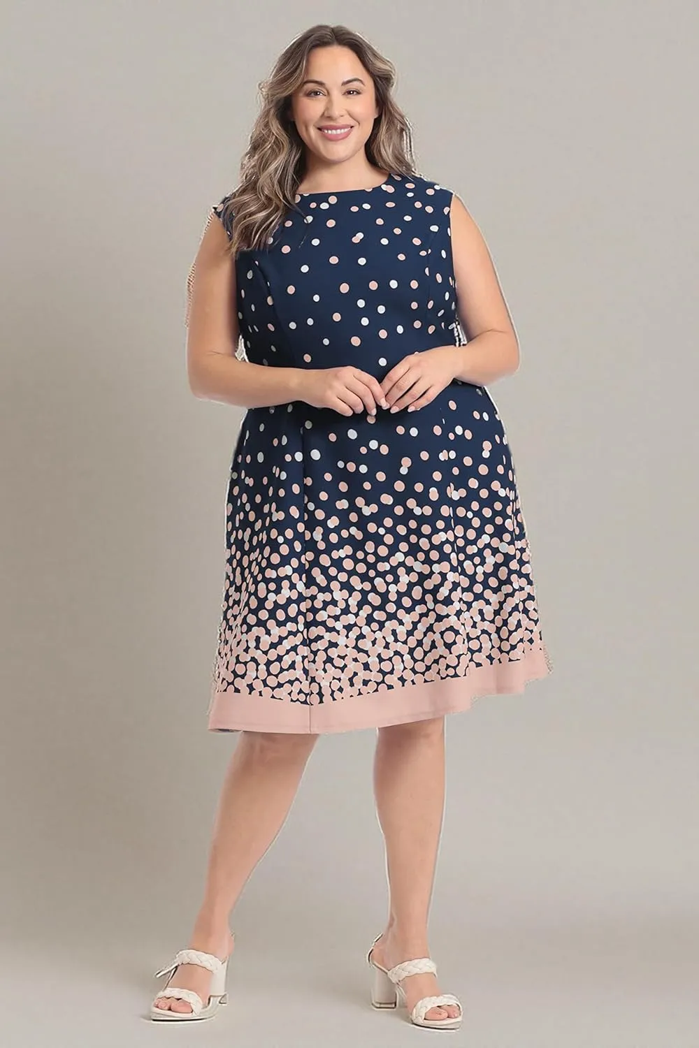 London Times Women's Cap Sleeve Fit and Flare-Special Occasion Cocktail Graduation Garden Party Wedding Guest Dress