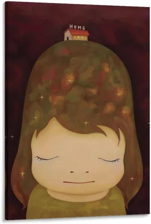 LONELYME Yoshitomo Nara 奈良美智 Print Painting Illustration (29) Picture Print Canvas Poster Wall Paint Art Posters Decor Modern Home Artworks Gift Idea 16x24inch(40x60cm)