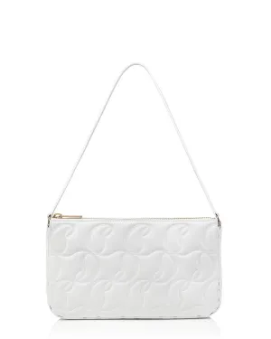 Loubila Embossed Shoulder Bag in White