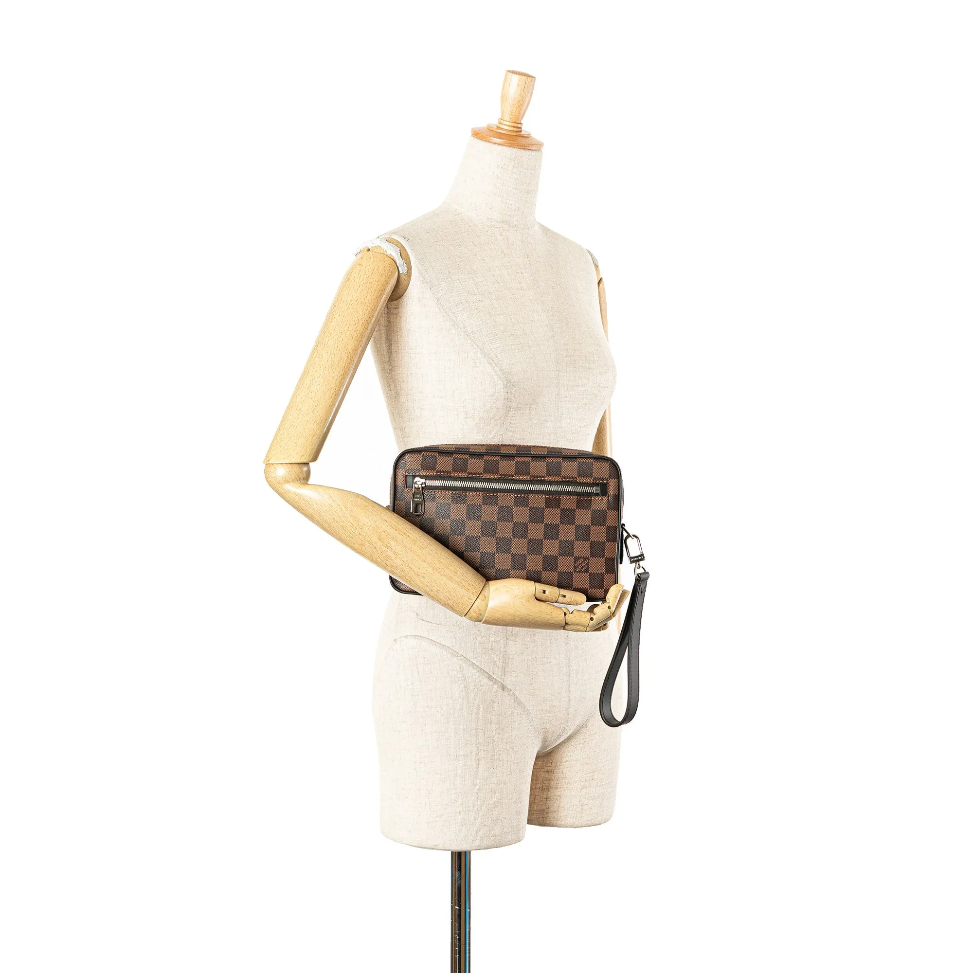Louis Vuitton Damier Ebene Kasai Clutch