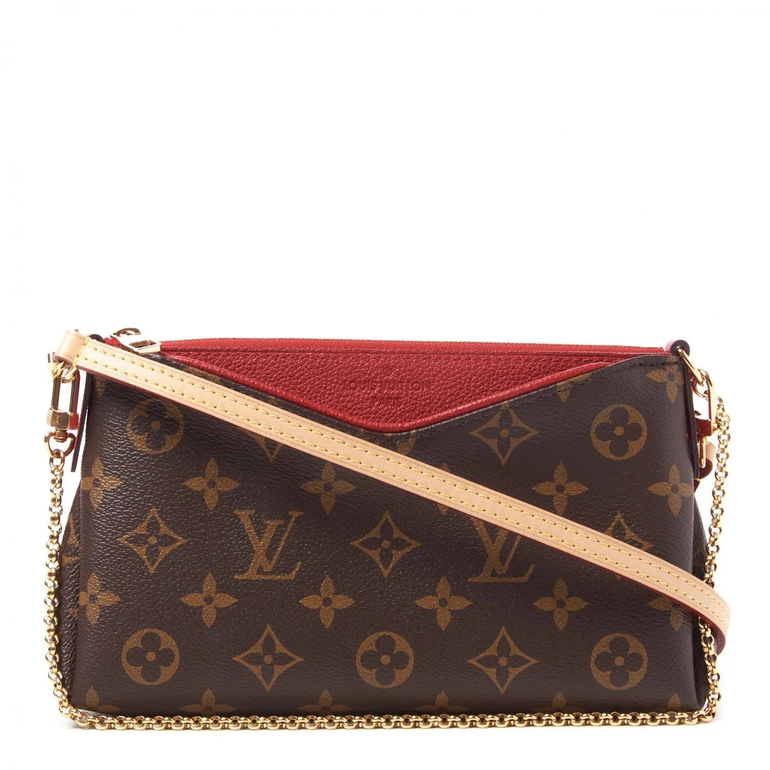 LOUIS VUITTON MONOGRAM PALLAS CLUTCH BAG CHERRY