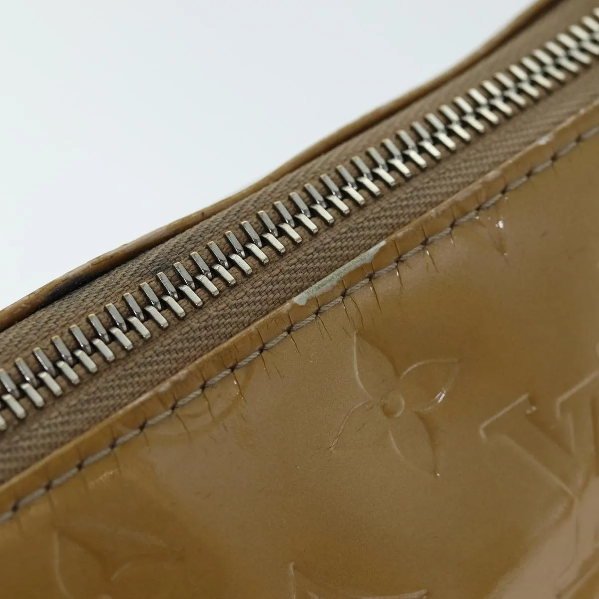 LOUIS VUITTON Monogram Vernis Minna Street Bag Noisette M91508 LV 74066