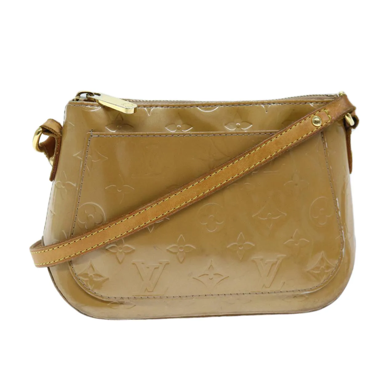 LOUIS VUITTON Monogram Vernis Minna Street Bag Noisette M91508 LV 74066
