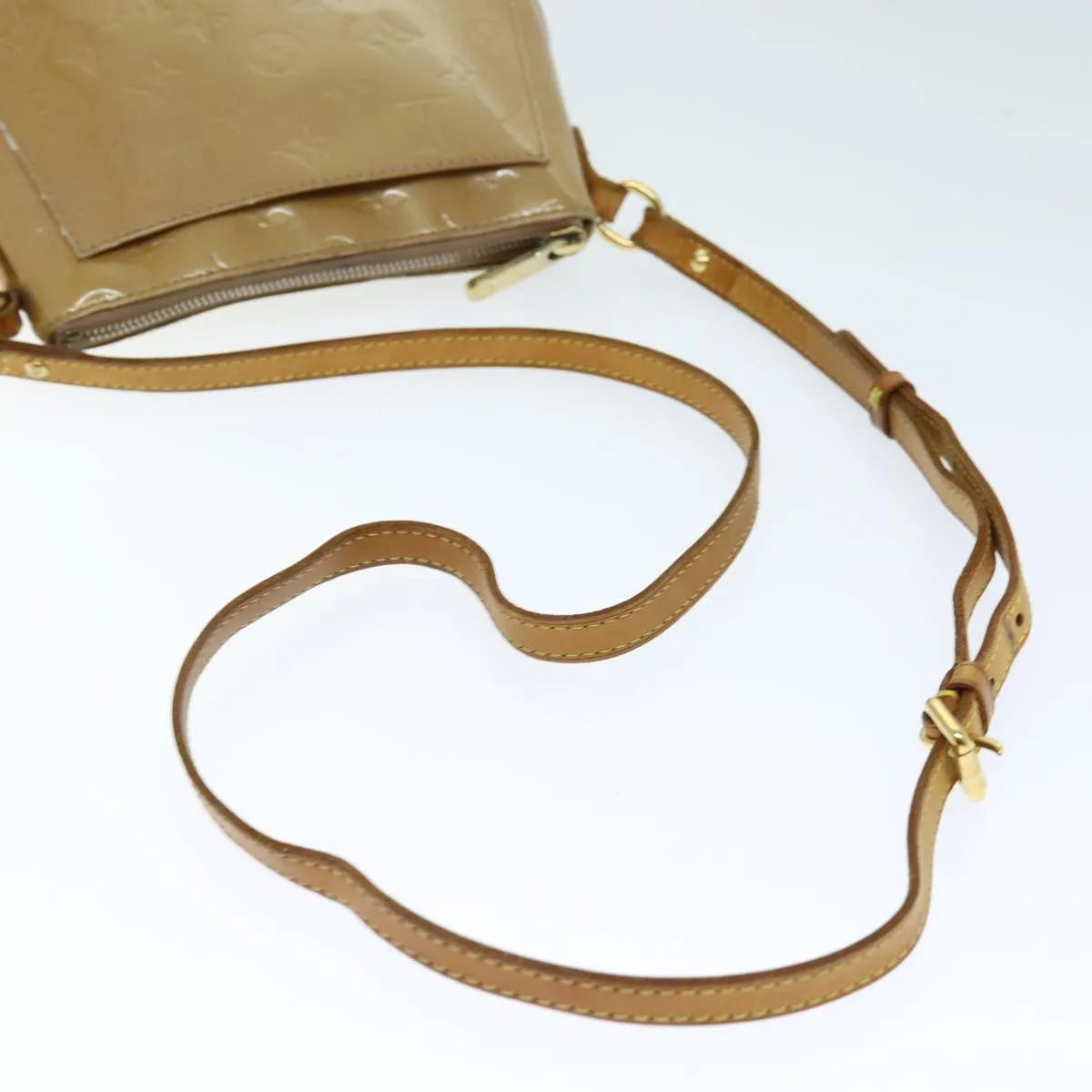 LOUIS VUITTON Monogram Vernis Minna Street Bag Noisette M91508 LV 74066