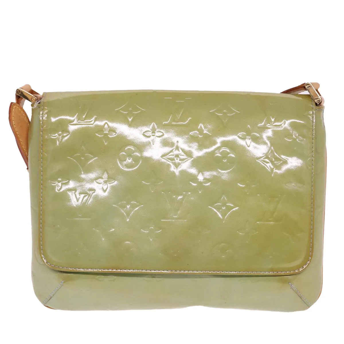 LOUIS VUITTON Monogram Vernis Thompson Street Bag Baby Blue M91009 78046