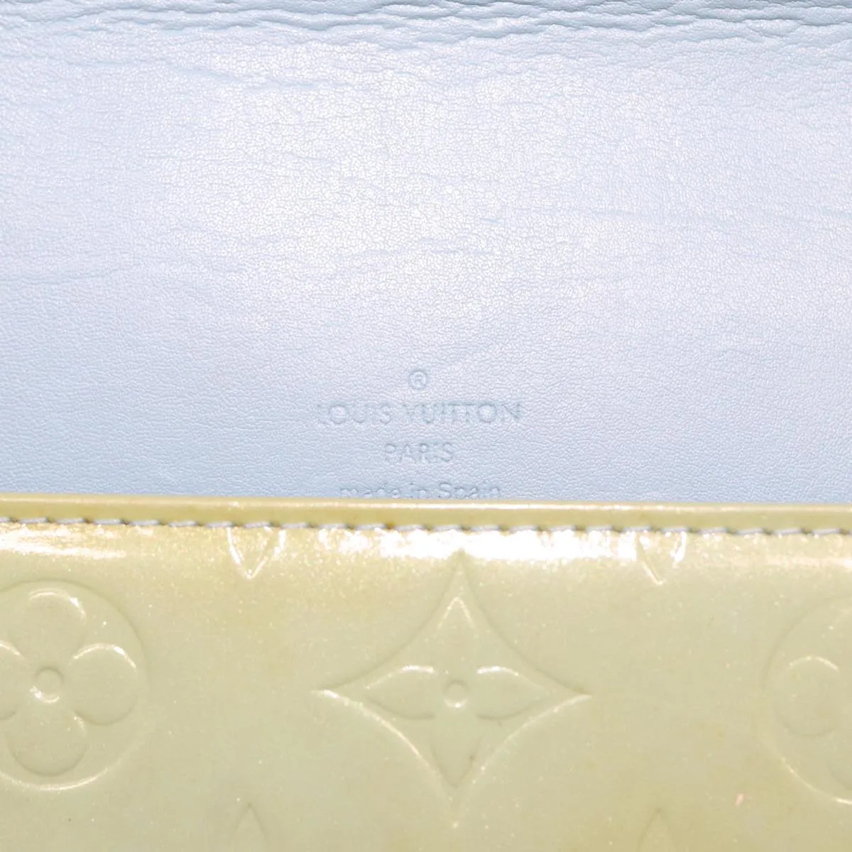 LOUIS VUITTON Monogram Vernis Thompson Street Bag Baby Blue M91009 78046