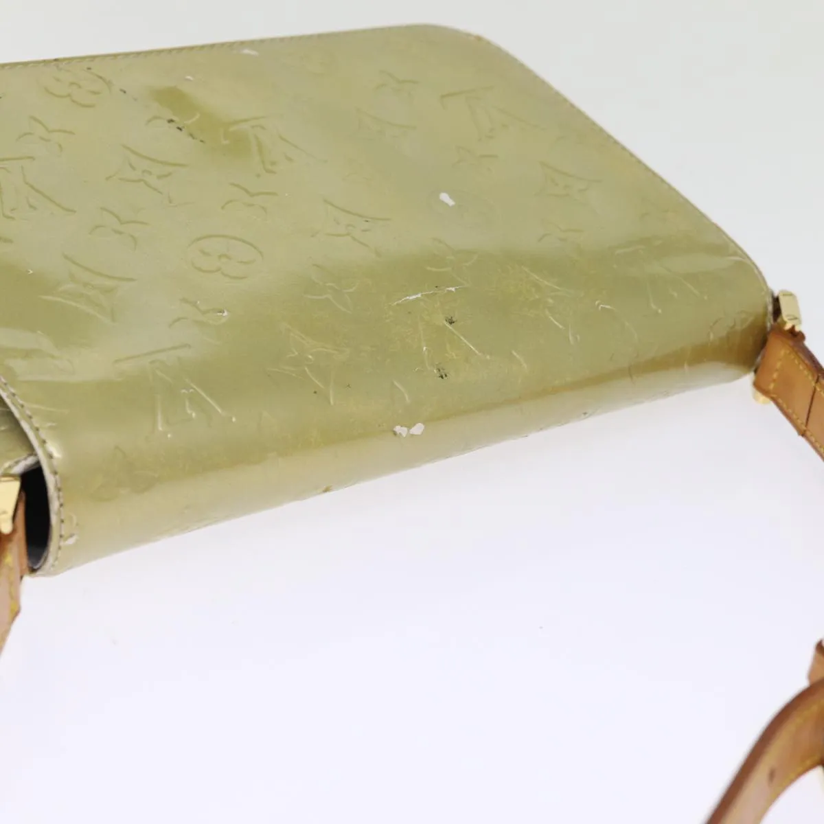 LOUIS VUITTON Monogram Vernis Thompson Street Bag Gris M91008 LV bs15064