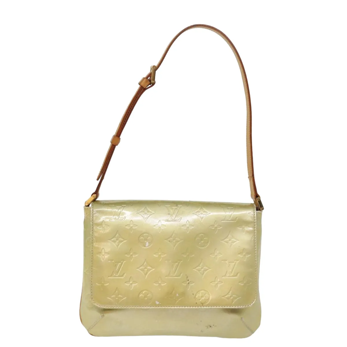 LOUIS VUITTON Monogram Vernis Thompson Street Bag Gris M91008 LV bs15064
