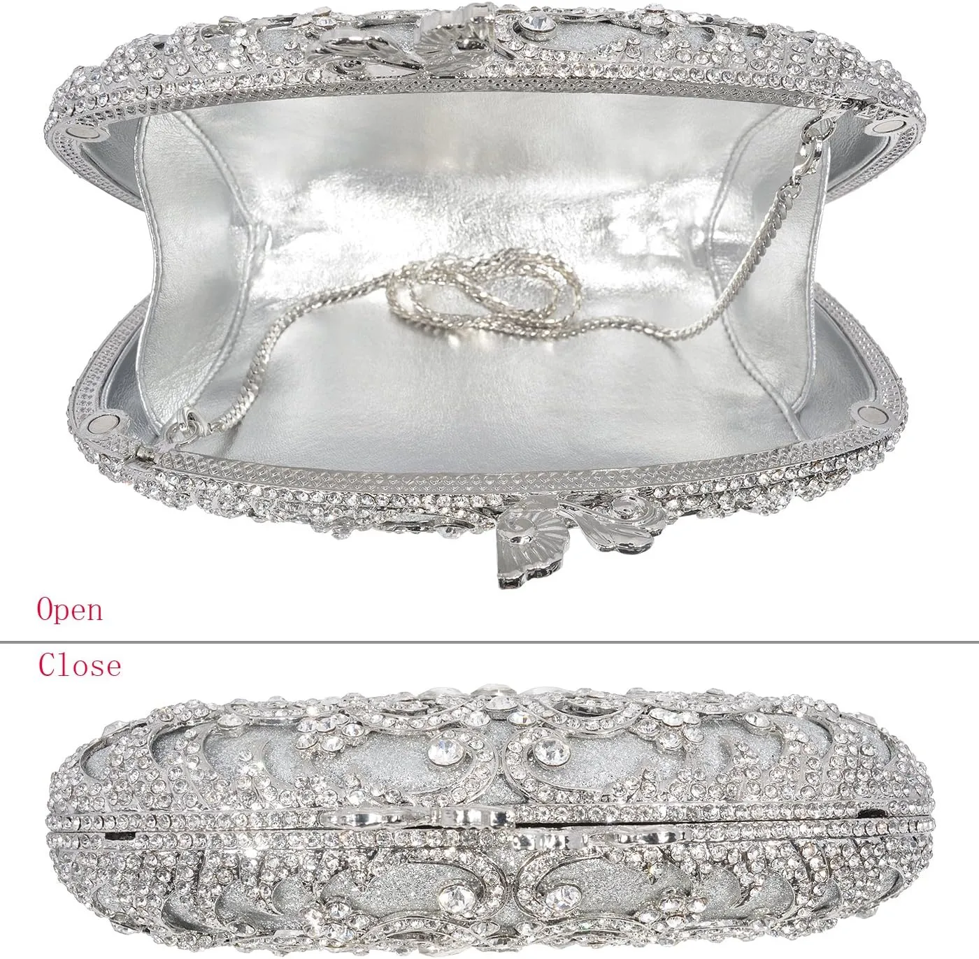 Luxury Crystal Clutch Women Rhinestone Evening Bag for Party and Wedding